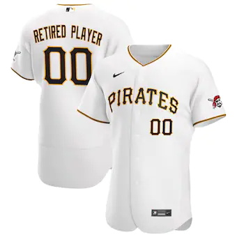 mens nike white pittsburgh pirates home pick a player retir